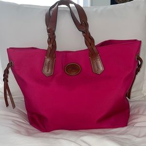 Hot pink Dooney & Bourke nylon tote